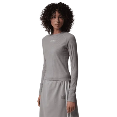 Jordan Womens  Flight Long Sleeve Top In Gray