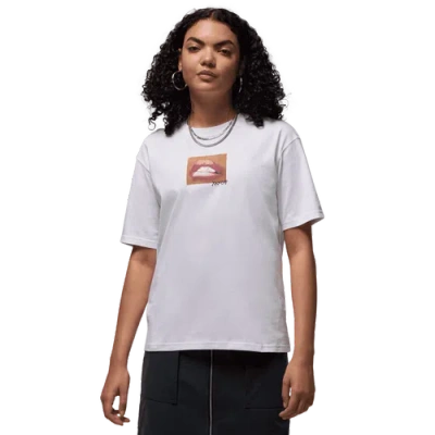 Jordan Womens  Novelty Graphic T-shirt In White