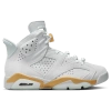 Jordan Women's Air   Retro "pearl" Shoes In Pure Platinum/glacier Blue/metallic Gold