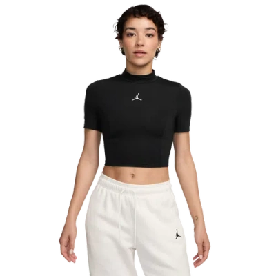 Jordan Womens  Solid Knit S/s Top In Multi