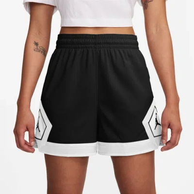 Jordan Womens  Sport Diamond Shorts 4" In Black/white