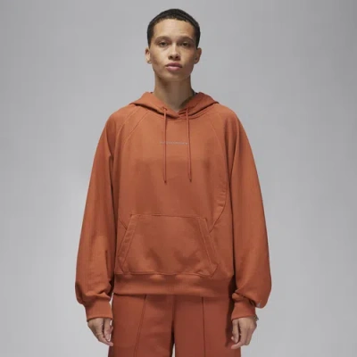 Jordan Womens  Spt Fleece Gfx Pullover In Dusty Peach/stealth
