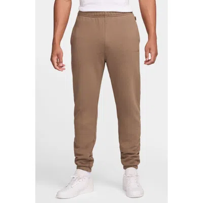 Jordan Wordmark Cotton Fleece Sweatpants In Archaeo Brown