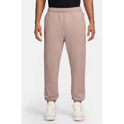 Jordan Wordmark Cotton Fleece Sweatpants In Pink/pink