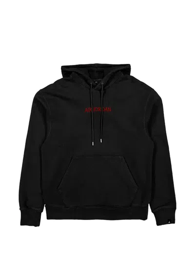 Jordan Wordmark Fleece Hoodie In Brown