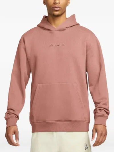 Jordan Wordmark Hoodie In Pink