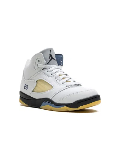 Jordan Kids' X A Ma Maniére Air  5 "dawn" Sneakers In White