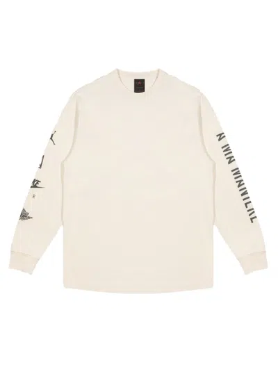 Pre-owned Jordan X A Ma Maniere Long Sleeve T-shirt (asia Sizing) In Natural
