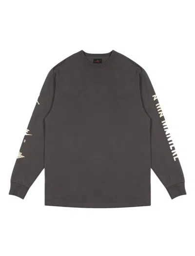 Pre-owned Jordan X A Ma Maniere Long Sleeve T-shirt In Grey