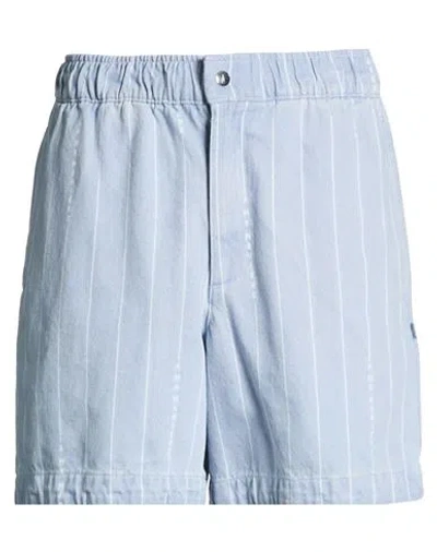 Jordan X A Ma Maniére Man Denim Shorts Light Blue Size Xs Cotton