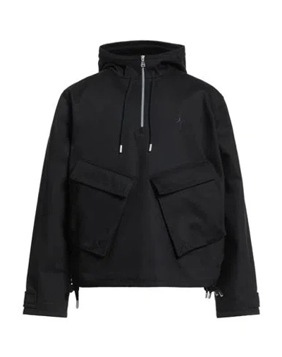 Jordan X Cactus Jack Man Jacket Black Size Xxl Cotton, Nylon