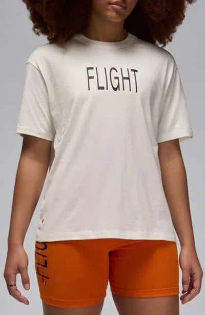 Jordan X Darien Birks Artist Series Cotton Graphic T-shirt In Sail