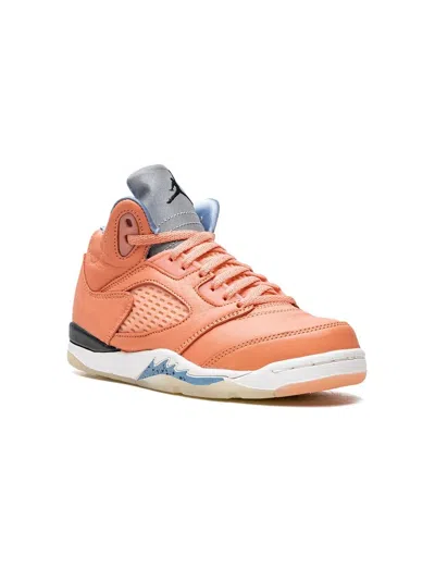 Jordan Kids' Air  5 High-top Sneakers In Orange