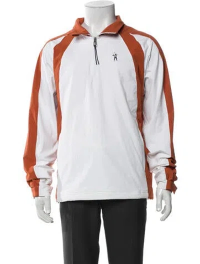 Pre-owned Jordan X Eastside Golf Striped Bomber Jacket W/ Tags In White