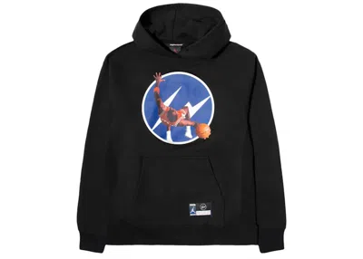 Pre-owned Jordan X Fragment Image Pullover Hoodie In Black
