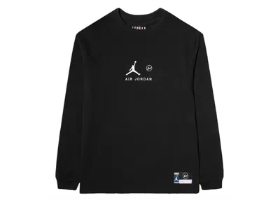Pre-owned Jordan X Fragment Long Sleeve T-shirt In Black