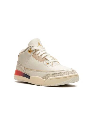 Jordan Kids' X J Balvin Air  3 "medellin Sunset" Sneakers In Neutrals