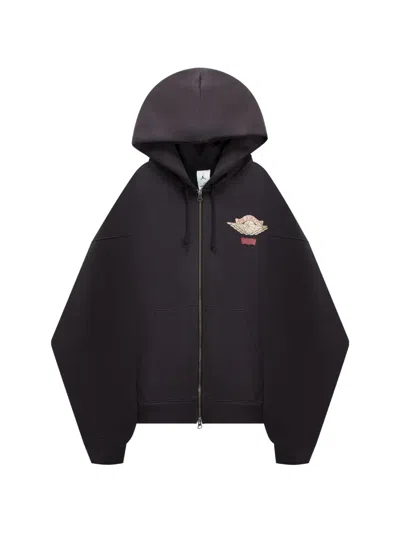 Jordan X Levi`s Zip Hoodie In Blue