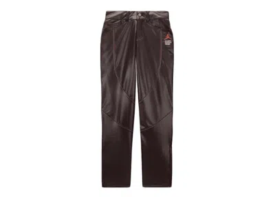 Pre-owned Jordan X Maison Chateau Rouge Women's Woven Pants In Brown