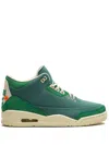 Jordan X Nina Chanel Abney Air  3 Retro Sp "bicoastal" Sneakers In Green