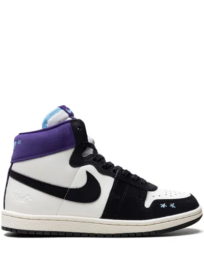 Jordan X Opium Paris Air Ship Sp "black/court Purple" Sneakers In 白色