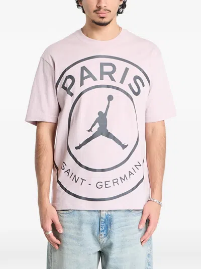 Jordan X Paris Saint-germain Graphic T-shirt In Pink