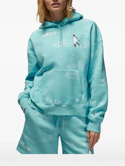 Jordan X Parker Duncan Hoodie In Blue