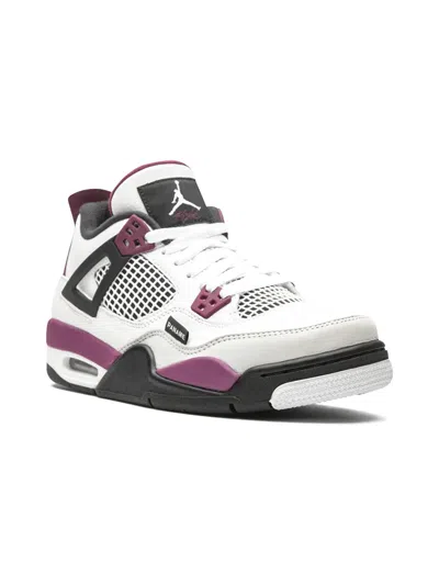 Jordan Kids' X Psg Air  4 Retro Sneakers In White
