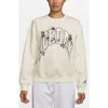 Jordan X Realtree Brooklyn Fleece Graphic Crewneck Sweatshirt In Neutral
