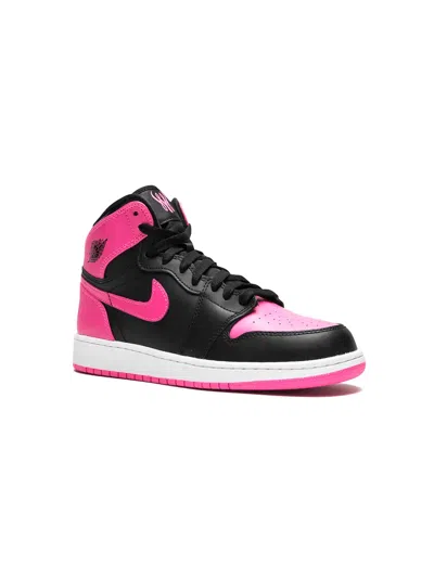Jordan Kids' Air  1 Retro High Sneakers In Hyper Pink/black-white