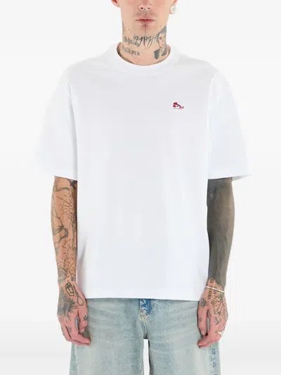Jordan X Sneaker Patch Cotton T-shirt In White