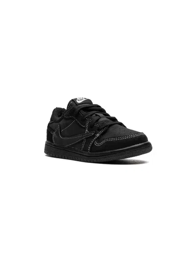 Jordan Babies' X Travis Scott Air  1 Low "black Phantom" Sneakers