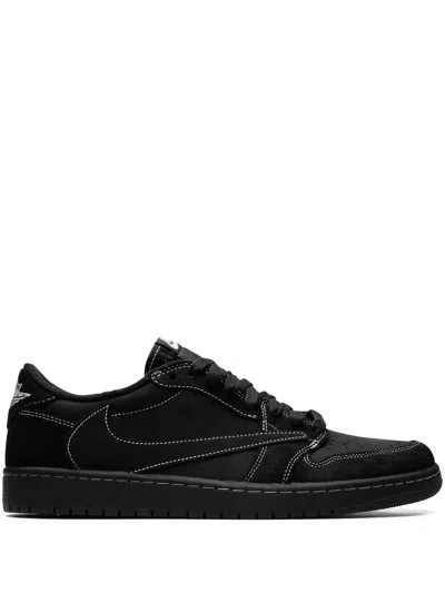 Jordan X Travis Scott Air  1 Low Sneakers In Black