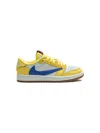 Jordan X Travis Scott Air  1 Retro Low Og Sp "canary" Sneakers In Yellow