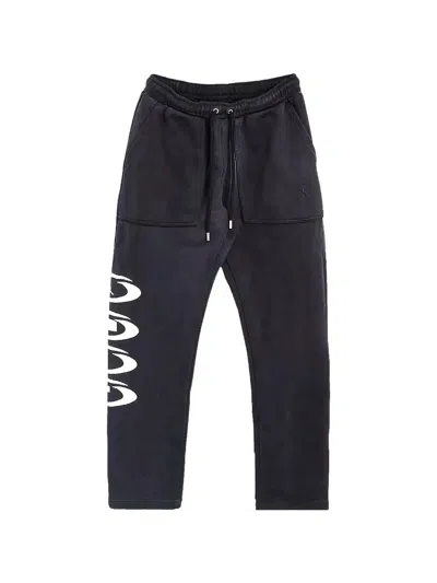 Jordan X Travis Scott Fleece-texture Track Pants In Black