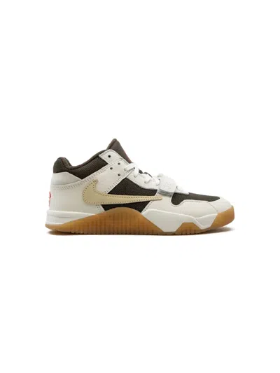 Jordan Kids' X Travis Scott Jumpman Jack "sail" Sneakers In Neutrals