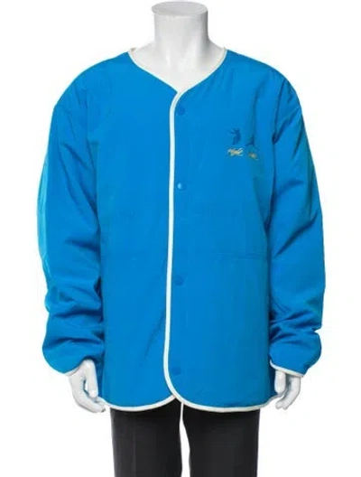Pre-owned Jordan X Union La Bomber Jacket W/ Tags In Blue