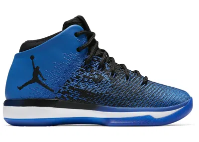 Pre-owned Jordan Xxxi Sneakers In Black/white/game Royal
