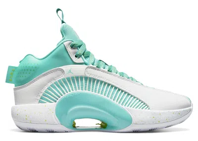 Pre-owned Jordan Xxxv Guo Ailun Sneakers In Jade Green/white In Multi