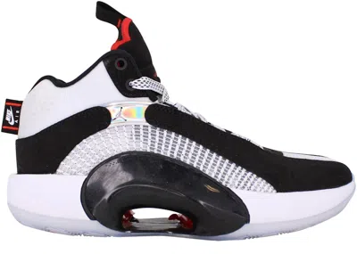 Pre-owned Jordan Xxxv Sneakers In White/black/chile Red In Multi