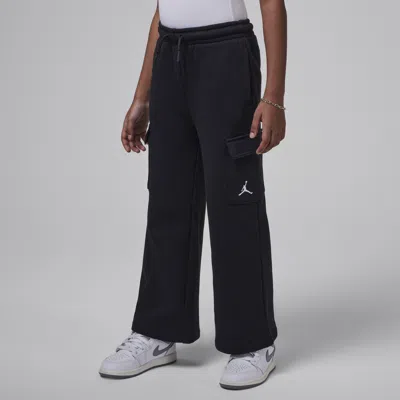 Jordan Y2k Little Kids' Fleece Cargo Pants In Black