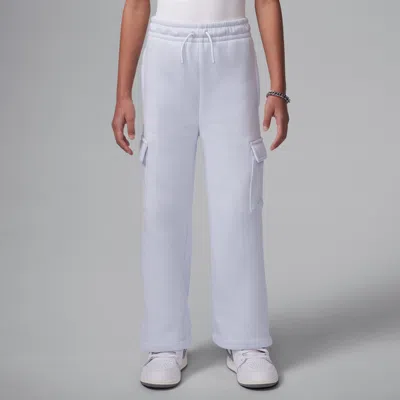 Jordan Y2k Little Kids' Fleece Cargo Pants In Grey