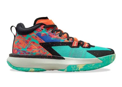 Pre-owned Jordan Zion 1 Planet Z Sneakers In Cone/black/hyper Jade
