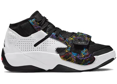 Pre-owned Jordan Zion 2 Noah White Sneakers In Black/green Strike/bright Crimson In Multi