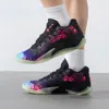 Jordan Nike Men's Zion 3 Basketball Shoes In Black/purple/red