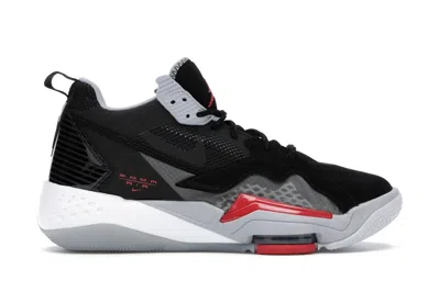Pre-owned Jordan Zoom 92 Cement Sneakers In Black/university Red/anthracite