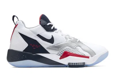 Pre-owned Jordan Zoom 92 Olympics Sneakers In White/grey/blue