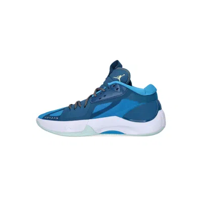 Jordan Zoom Separate Men's Low Shoe Laser Blue/citron Tint/navy/kumquat In Laser Blue/citron Tint/marina/kumquat