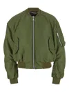 Jordanluca Bulldog Bomber Jacket In Green