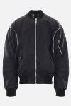 Jordanluca British Bulldog Padded Bomber Jacket In Black